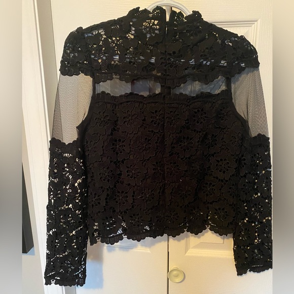 NWT Chicwish black lace and mesh top - Picture 7 of 7